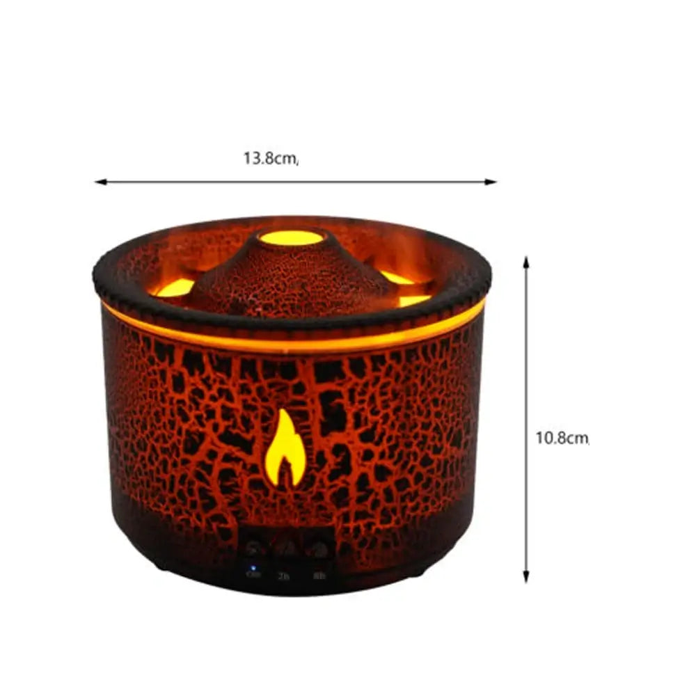 🌋 Diffuseur Volcan Ultrasonique – Humidificateur d’Air & Aromathérapie Relaxante - Sylvarôme