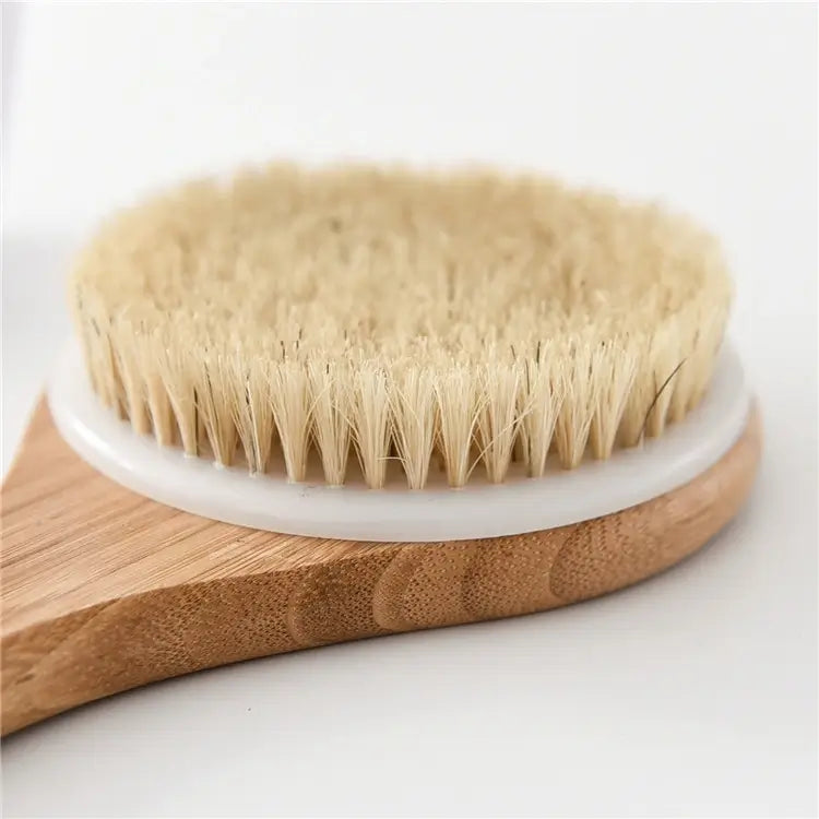Brosse de Bain en Bambou à Long Manche – Exfoliation Naturelle et Douceur Sous la Douche - Sylvarôme