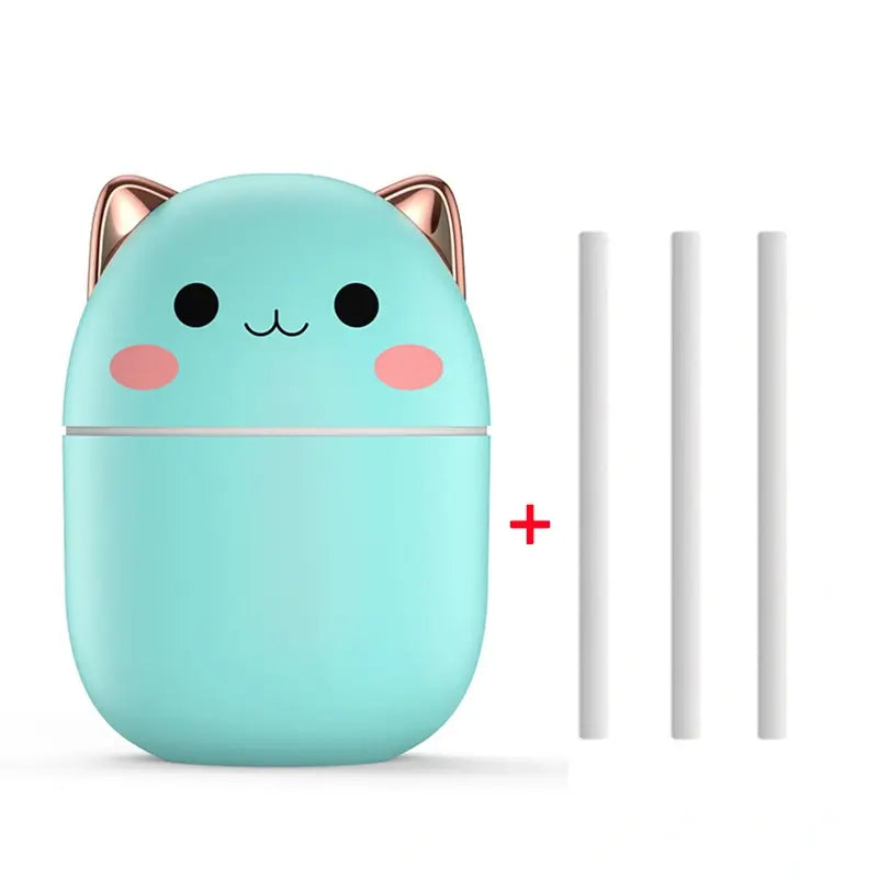 😻 Humidificateur d’Air Chat Mignon – Diffuseur d’Arômes Silencieux avec LED | Maison, Bureau & Voiture - Sylvarôme