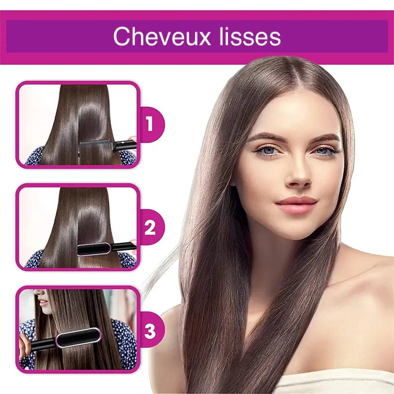 ⭐ Fer à lisser professionnel cheveux – Lissage rapide & sans frisottis