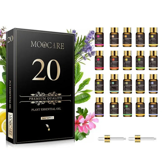 🌿 Coffret 20 Huiles Essentielles Bien-Être Moocare - Sylvarôme