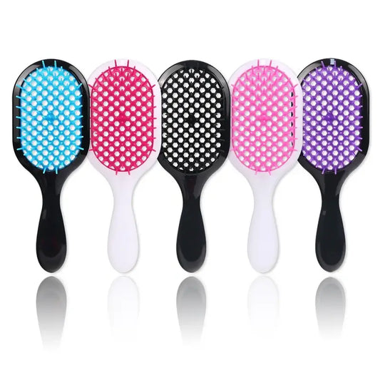 Brosse Peigne Alvéolée Anti-nœuds – Pour Cheveux Secs & Mouillés
