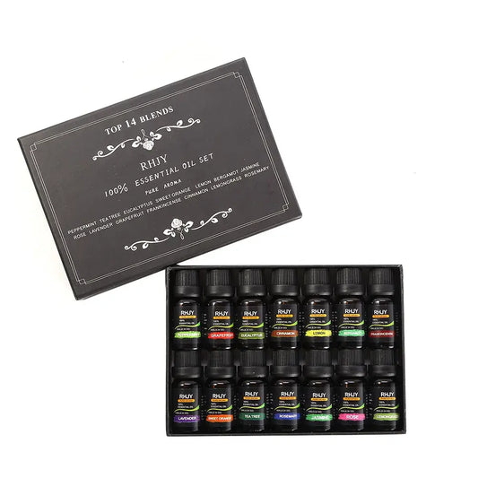 🌿 Coffret 14 Huiles Essentielles – Bien-être & Sérénité - Sylvarôme