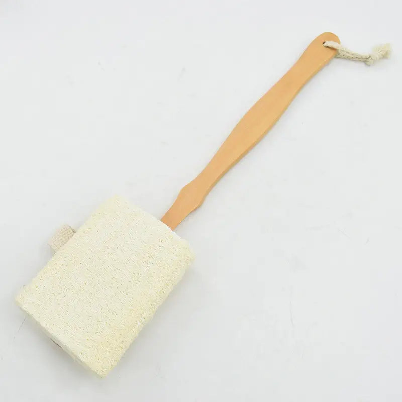 Brosse de Douche Exfoliante Long Manche en Bois – Luffa Naturelle pour un Rituel Bien-Être au Quotidien - Sylvarôme