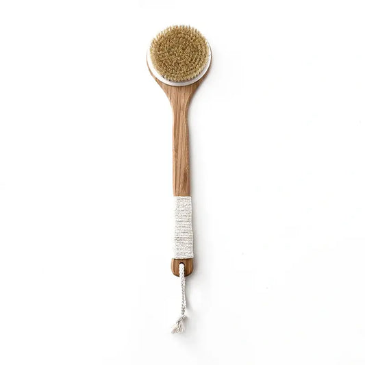 Brosse de Bain en Bambou à Long Manche – Exfoliation Naturelle et Douceur Sous la Douche