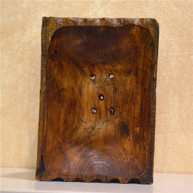 🪵 Porte-savon en bois tropical sculpté à la main – Naturel & durable - Sylvarôme