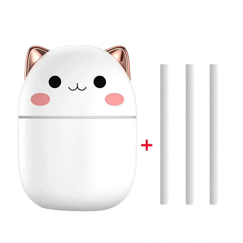 😻 Humidificateur d’Air Chat Mignon – Diffuseur d’Arômes Silencieux avec LED | Maison, Bureau & Voiture - Sylvarôme