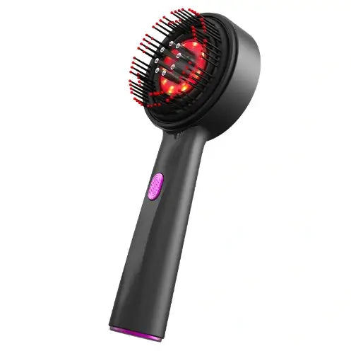 💆‍♀️ Brosse de Massage Électrique Cuir Chevelu – Soin Capillaire, Lumière Rouge & Diffusion d’Huiles Essentielles