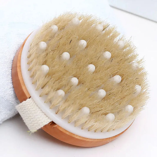 🌿 Brosse de bain drainante – Stimule la circulation et apaise les jambes lourdes - Sylvarôme