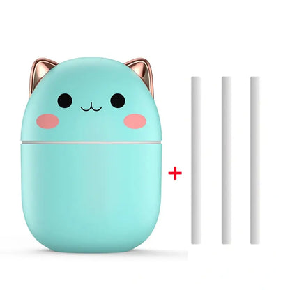 😻 Humidificateur d’Air Chat Mignon – Diffuseur d’Arômes Silencieux avec LED | Maison, Bureau & Voiture - Sylvarôme