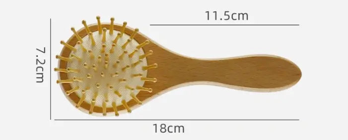Ensemble de brosses de massage pour bébé en bois naturel – Douceur & soin dès la naissance - Sylvarôme